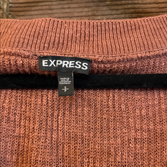 Express Rust Knit Sweater - Picture 2 of 5